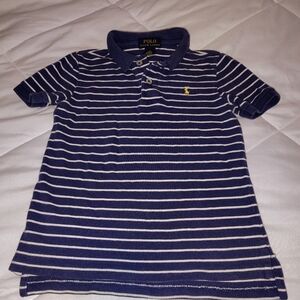 Kids Polo by Ralph Lauren Blue and White Striped Shirt